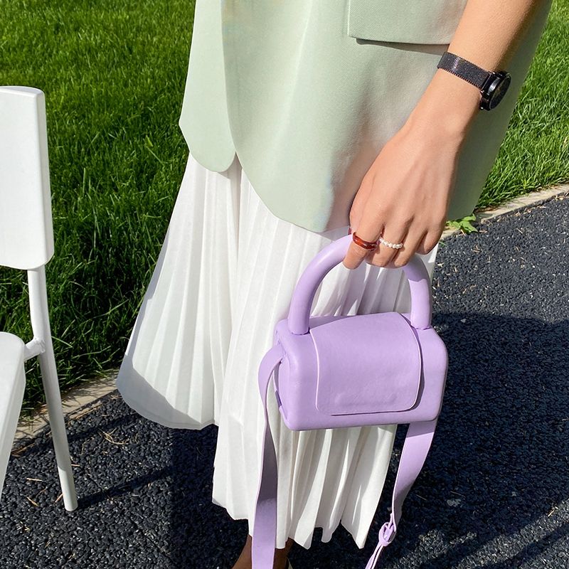 Mini Torebka Damska Puig Leather Crossbody - Niebieski