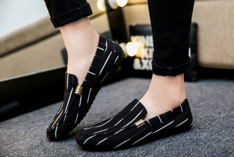 Mixi Mokasyny Męskie Buty Casualowe - Czarny