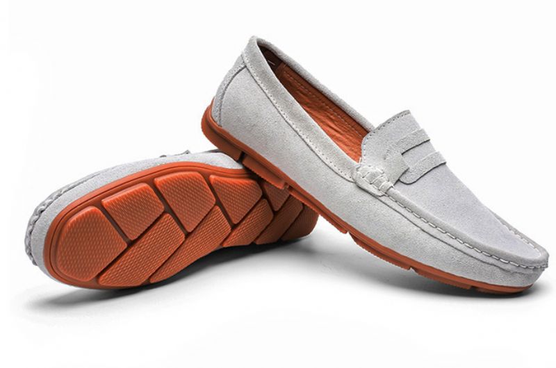 Modne Buty Mokasyny Męskie Aldrete - Granatowy