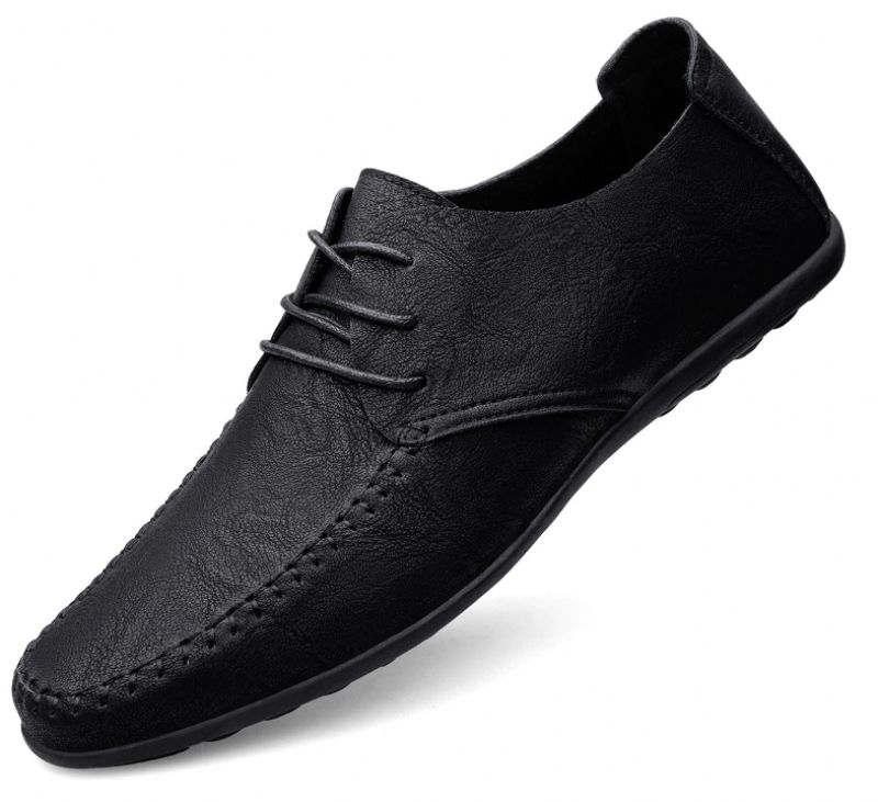 Modne Buty Mokasyny Męskie Kluiv - Czarny