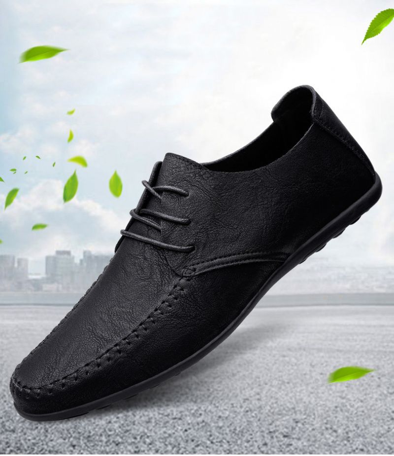 Modne Buty Mokasyny Męskie Kluiv - Czarny