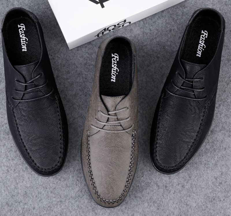 Modne Buty Mokasyny Męskie Kluiv - Czarny