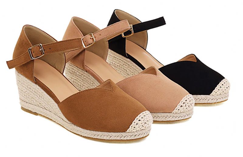 Modne Buty Na Koturnie Damskie Tere - Różowy
