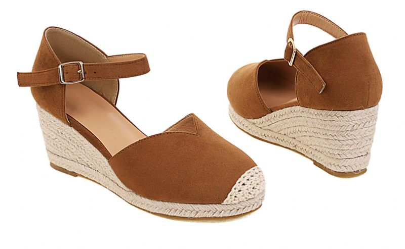 Modne Buty Na Koturnie Damskie Tere - Różowy