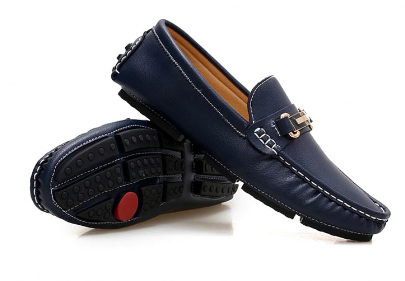 Mokasyny Męskie Walker Fashion - Czarny