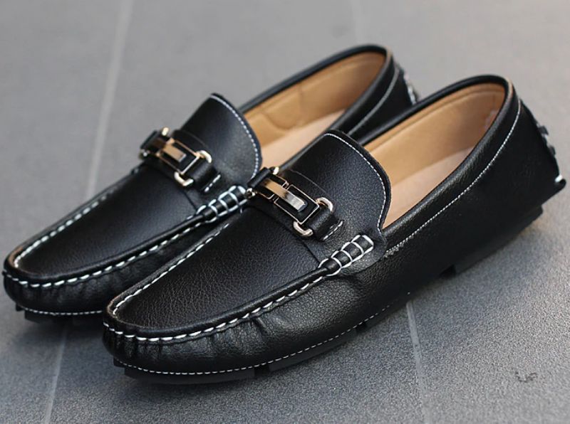 Mokasyny Męskie Walker Fashion - Czarny