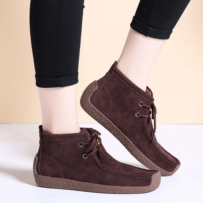 Molina Ankle Length Booties - Brązowy