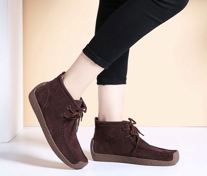 Molina Ankle Length Booties - Brązowy