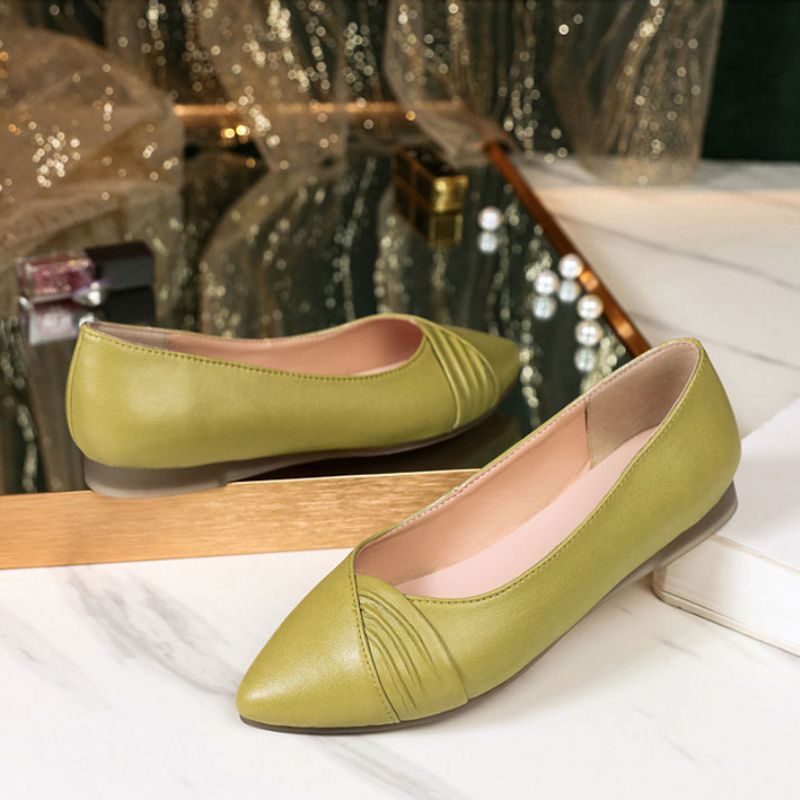 Monet Damskie Płaskie Buty - Zielony