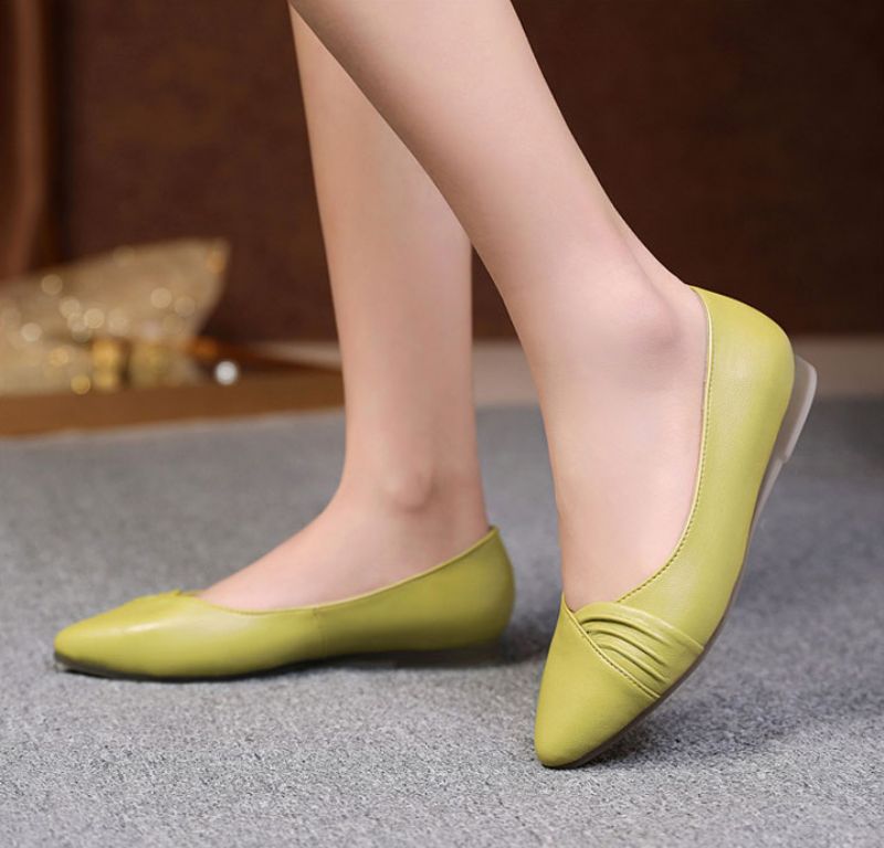 Monet Damskie Płaskie Buty - Zielony