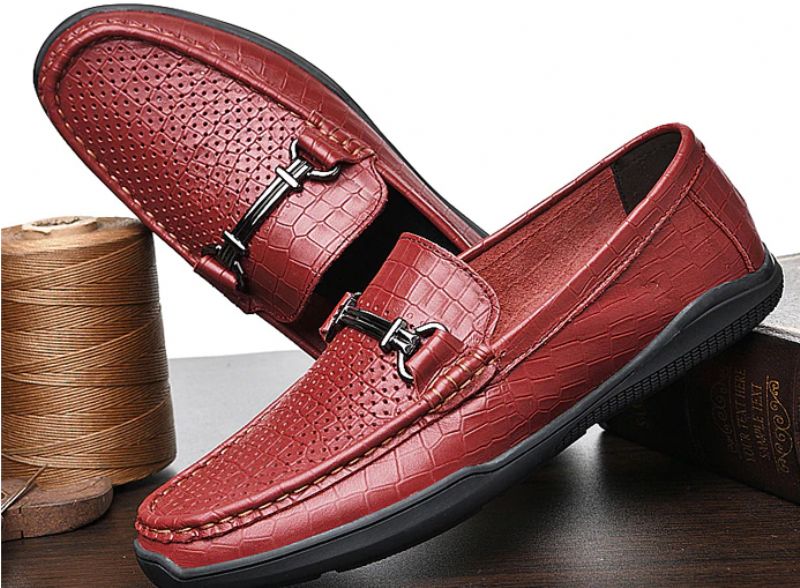 Montenegro Męskie Mokasyny Sznurowane Buty - Czarny