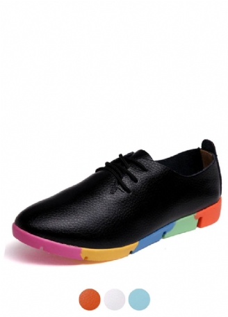 Morelti Damskie Sznurowane Płaskie Buty Typu Loafer