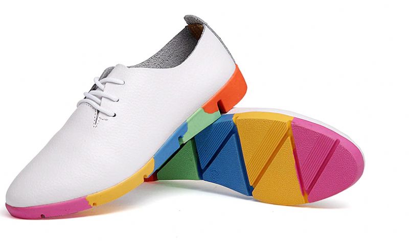 Morelti Damskie Sznurowane Płaskie Buty Typu Loafer - Czarny