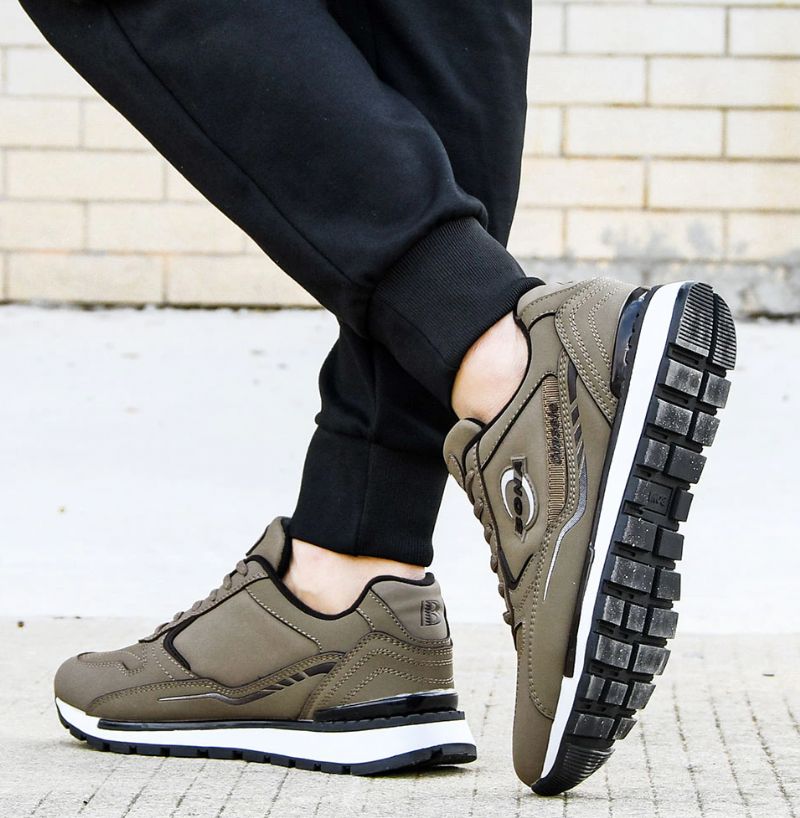 Moro Męskie Trampki Casualowe - Khaki