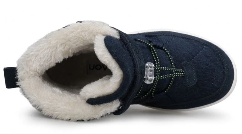 Muñoz Dla Obu Płci Dziecięce Zimowe Buty - Granatowe futro