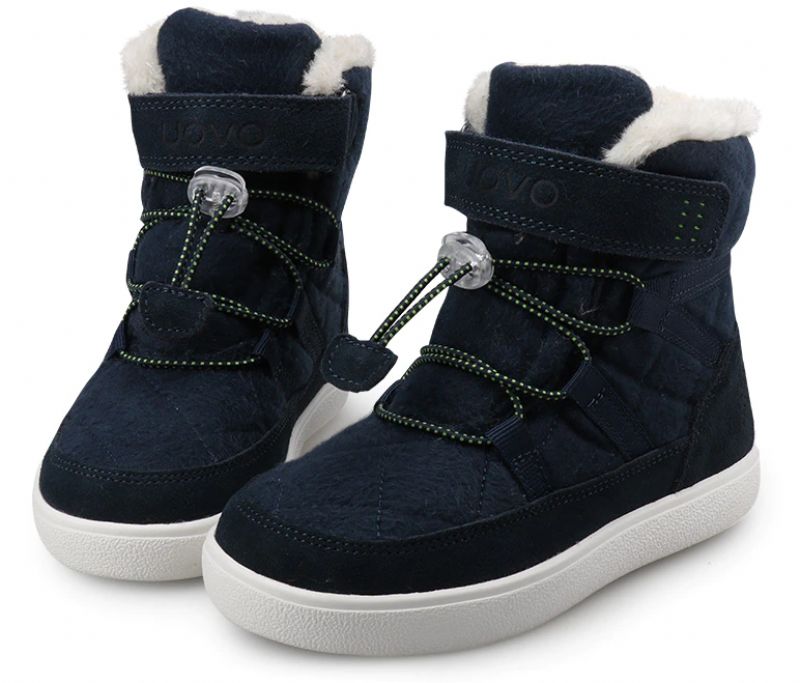 Muñoz Dla Obu Płci Dziecięce Zimowe Buty - Granatowe futro