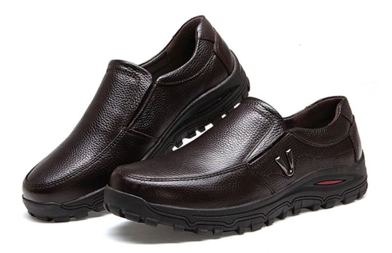 Muslera Męskie Mokasyny Buty Eleganckie - Kawa