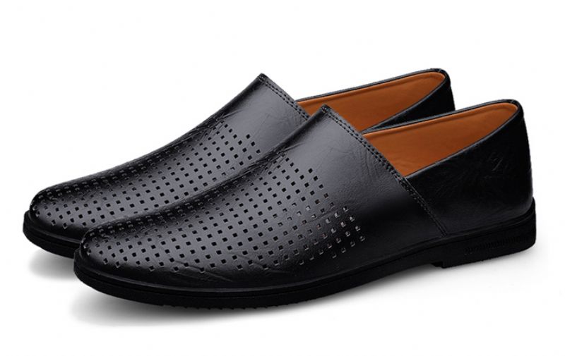 Nael Męskie Mokasyny Casualowe Buty - Brązowy
