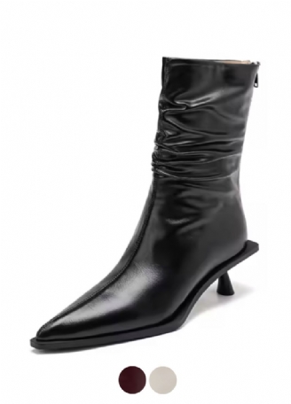 Nahir Damskie Buty Do Kostki Ze Spiczastym Noskiem