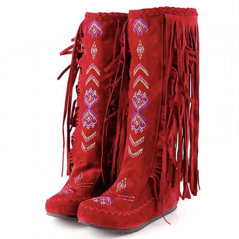 Naisha Boots Mid Calf - Żółty