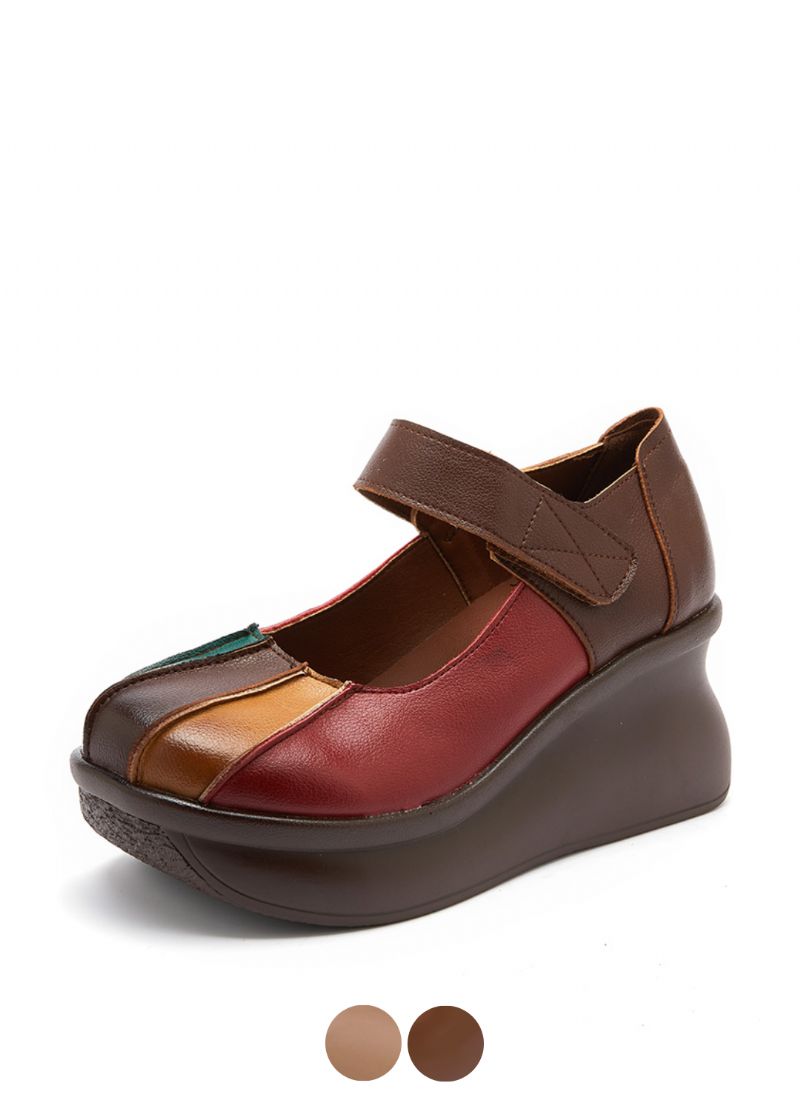 Nancy Damskie Buty Na Koturnie Na Platformie