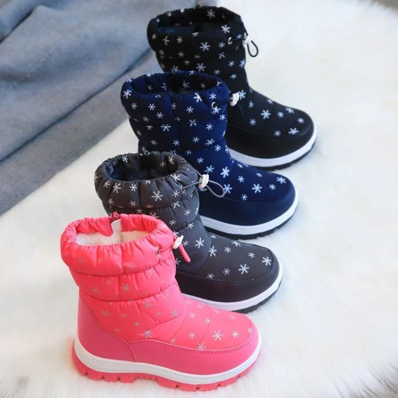 Natasha Dziewczęce Buty Śnieżne - Czarny Futro
