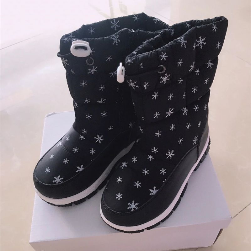 Natasha Dziewczęce Buty Śnieżne - Czarny Futro