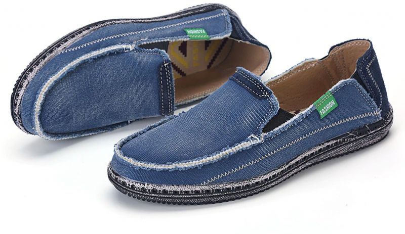 Nathan Męskie Mokasyny Modne Buty - Niebieski