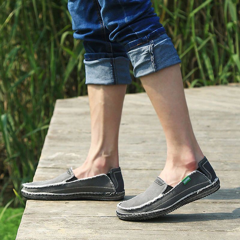 Nathan Męskie Mokasyny Modne Buty - Niebieski