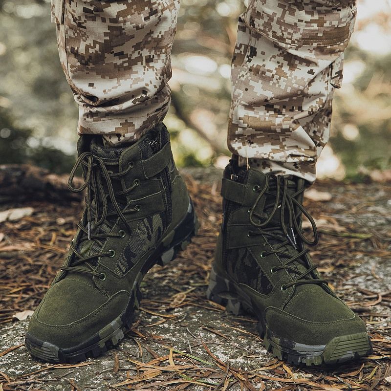 Nayara Męskie Buty Bojowe - Zielony