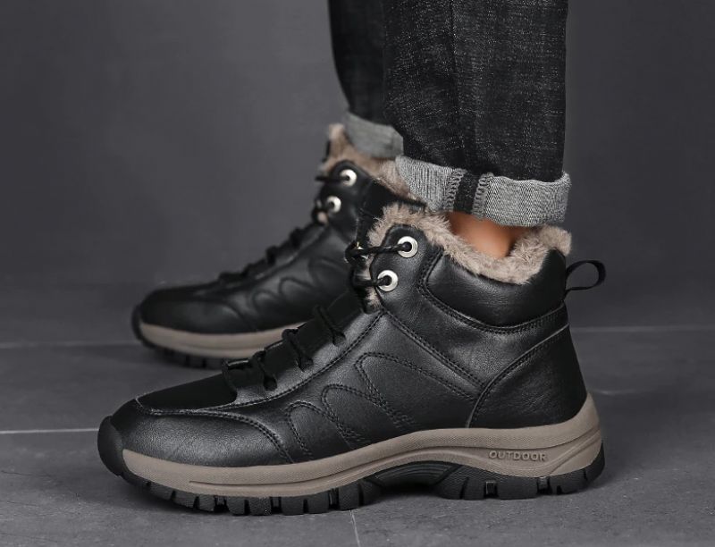 Ned Męskie Buty Zimowe - Brązowy Futro