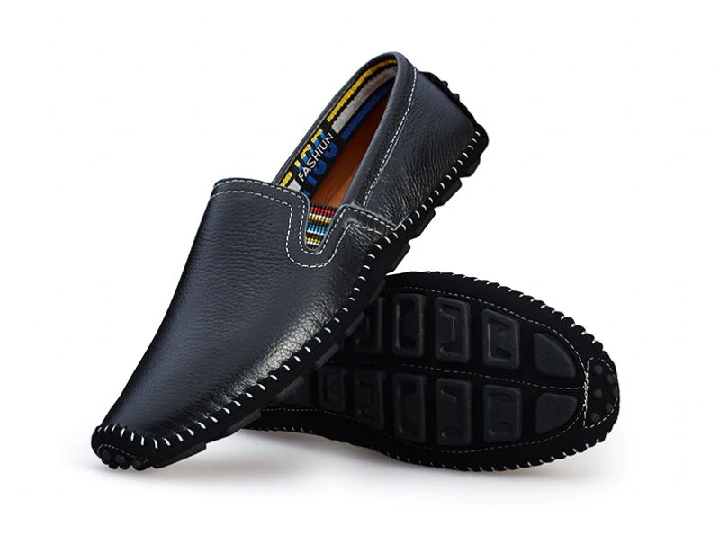 Ned Męskie Mokasyny Buty Codzienne - Czarny