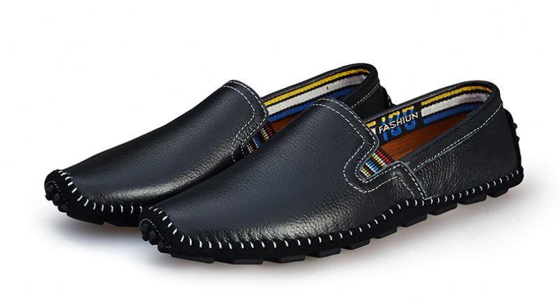 Ned Męskie Mokasyny Buty Codzienne - Czarny
