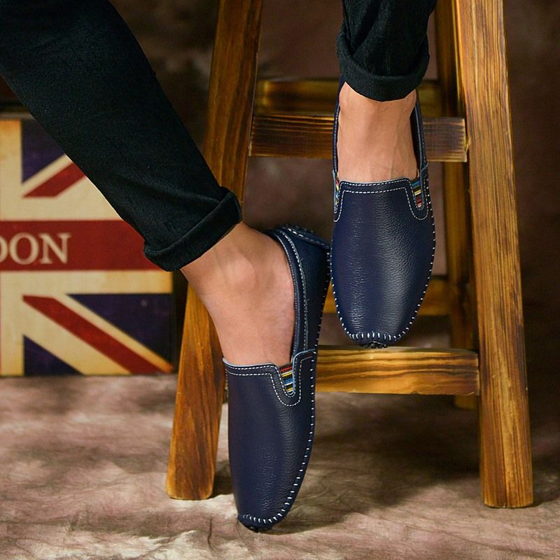 Ned Męskie Mokasyny Buty Codzienne - Czarny
