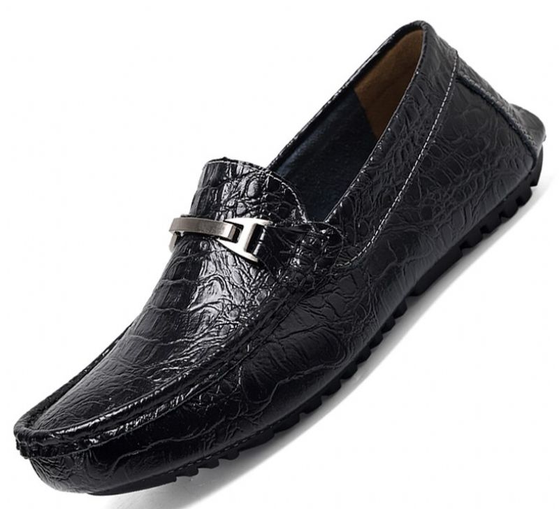 Neddy Męskie Mokasyny Casualowe Buty - Czarny