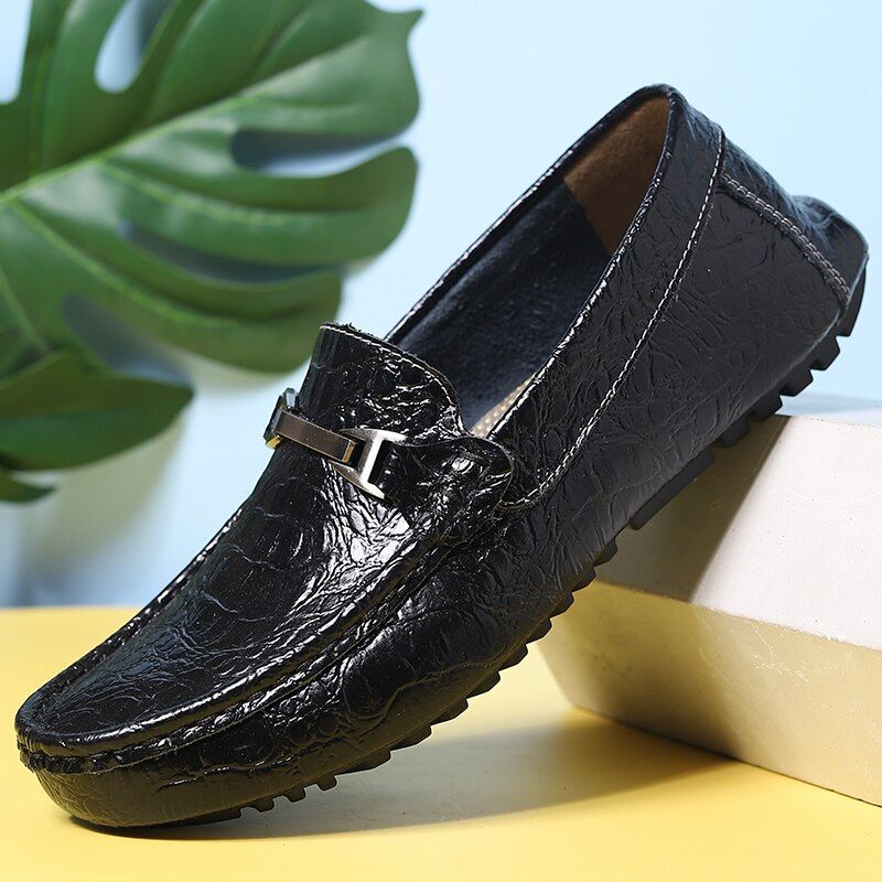 Neddy Męskie Mokasyny Casualowe Buty - Czarny