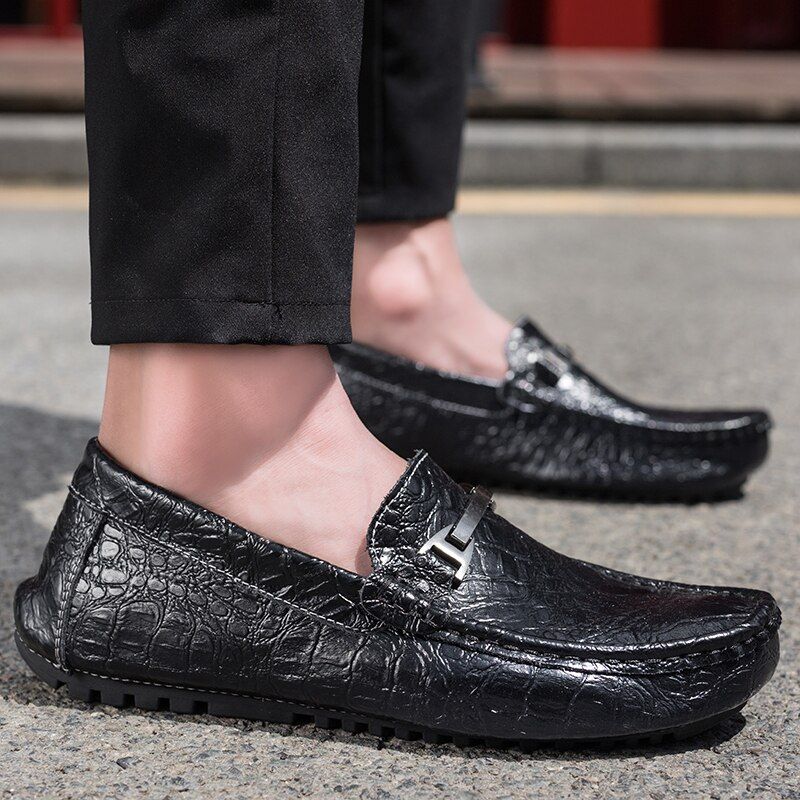 Neddy Męskie Mokasyny Casualowe Buty - Czarny