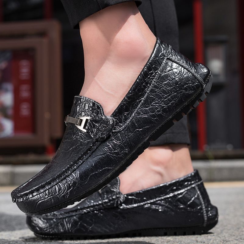 Neddy Męskie Mokasyny Casualowe Buty - Czarny
