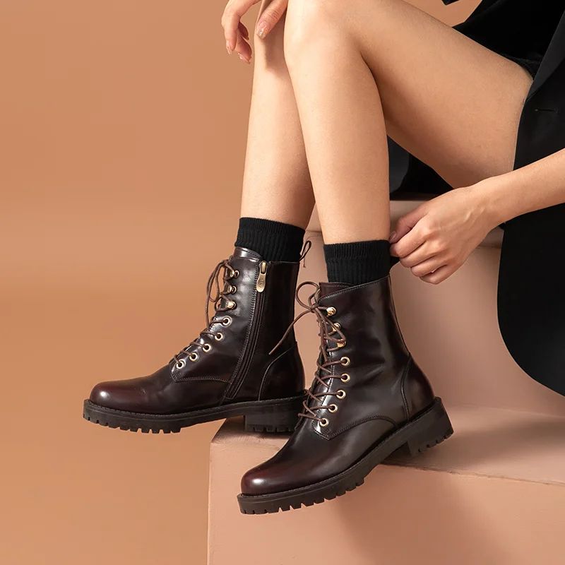 Neometta Damskie Buty Do Kostek - Wino