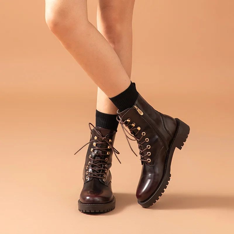 Neometta Damskie Buty Do Kostek - Wino
