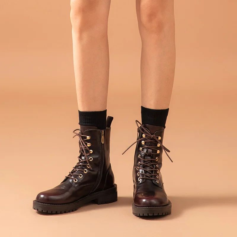 Neometta Damskie Buty Do Kostek - Wino