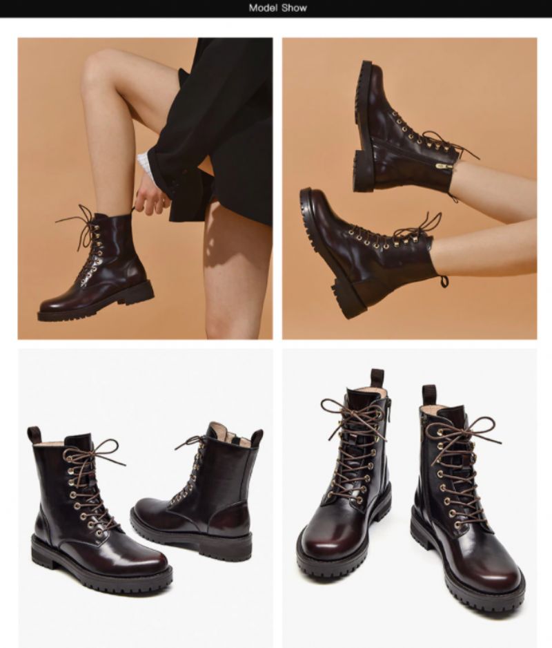 Neometta Damskie Buty Do Kostek - Wino