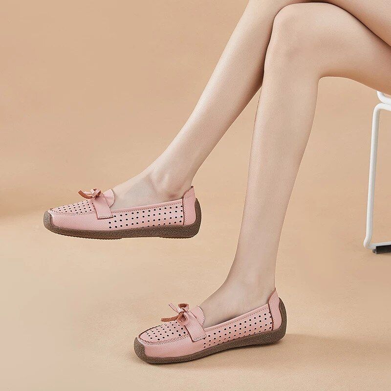 Nicole Damskie Mokasyny Typu Slip-on - Różowy