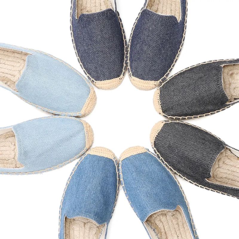 Nidia Damskie Wsuwane Espadryle - Niebo