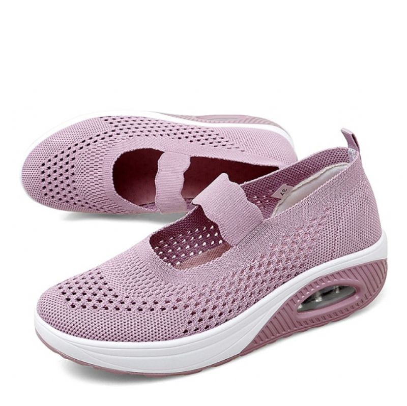 Ninoska Damskie Buty Platformowe Wsuwane - Beżowy