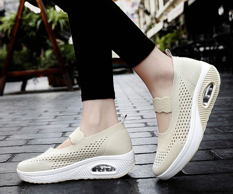 Ninoska Damskie Buty Platformowe Wsuwane Czarne - Czarny