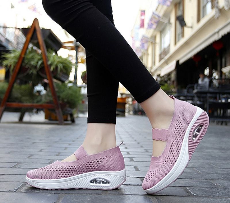 Ninoska Damskie Buty Platformowe Wsuwane Czarne - Czarny