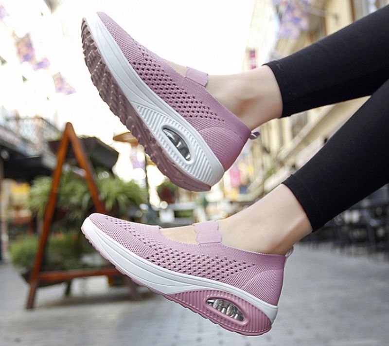 Ninoska Damskie Buty Platformowe Wsuwane Czarne - Czarny