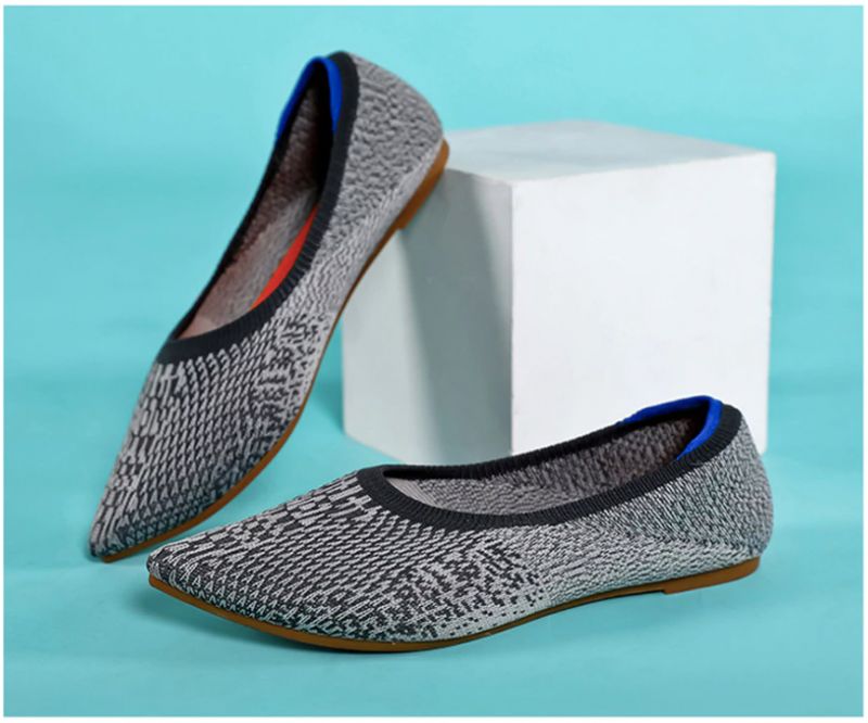 Ninsar Damskie Płaskie Buty - Czerwony wino