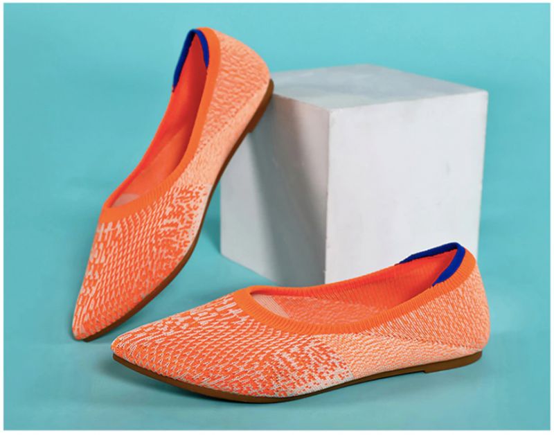 Ninsar Damskie Płaskie Buty - Czerwony wino